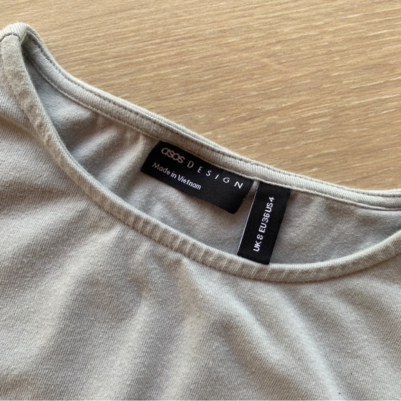 ASOS Design 2-pack Crop Tops Sizes US 2/4 in Khaki and Mint - Picture 12 of 16